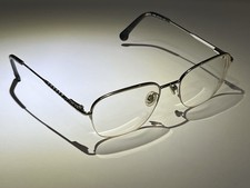 Brooks Brothers Eyeglass Frames BB1043 1558 Rounded Rectangular Half Rim Silver