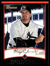 Roger Clemens 2001 Bowman #90 Yankees MLB READ FREE SHIPPING AutographDen