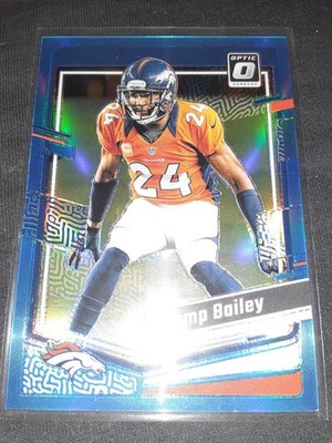 2023 Donruss Optic Blue #52 Champ Bailey Denver Broncos 043/199 silver serial nu