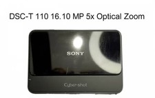 Sony Cyber-Shot DSC-T110 16.10 MP 4x Optical Zoom Black w Charger Digital Camera