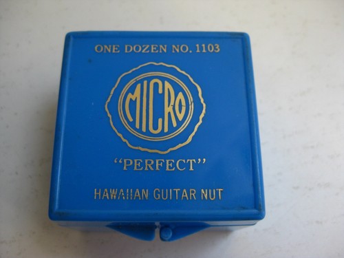 Vintage Bruno "Perfect" Oahu Lap Steel Hawaiian Guitar Nut by MICRO Box