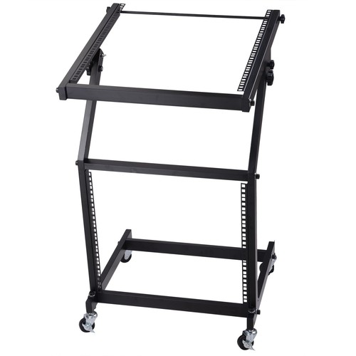 9U DJ Mixer Stand Rack Mount Stage Cart Music Equipment Studio Party Show