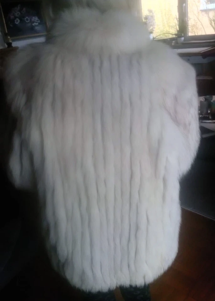 Traum in weiß - damen echt-pelz Jacke - fast wie neu - kaum getragen - Bild 3 von 4