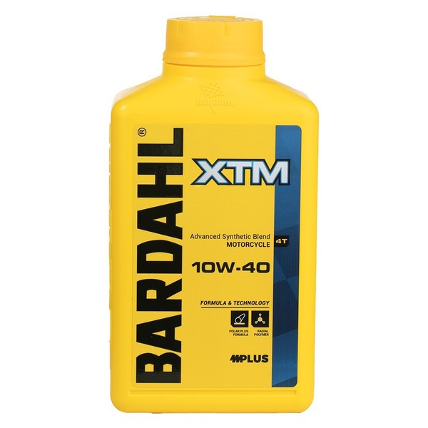 1Lt MotoröL Halbsynthetisch Motorrad 4T Bardahl XTM Synt 10W40 MA2 Polar Plus-image