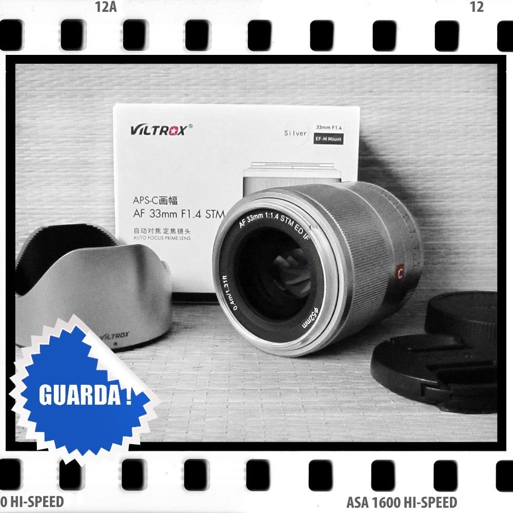 VILTROX AF 33mm f1.4 STM - FISSO LUMINOSO, ATTACCO CANON EOS M