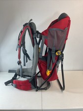 Deuter Kid Comfort I Child Carrier Hiking Backpack  Red No Sun Shade Camping