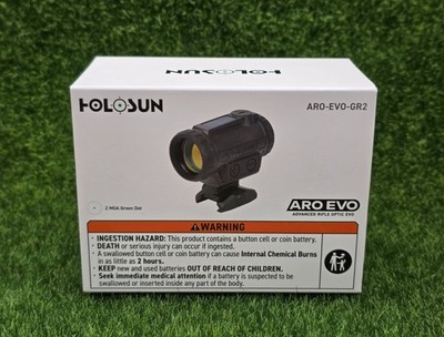 Holosun ARO EVO 2 MOA Green Dot w/ Solar Failsafe & Shake Awake - ARO-EVO-GR2
