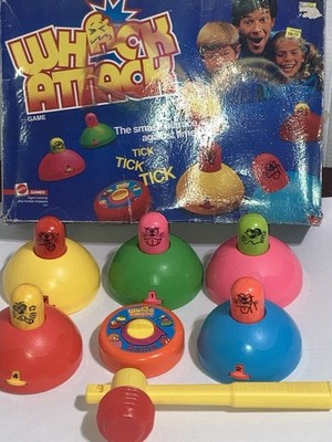 Vintage 1986 WHACK ATTACK Game Mattel COMPLETE Tested Works - See Video