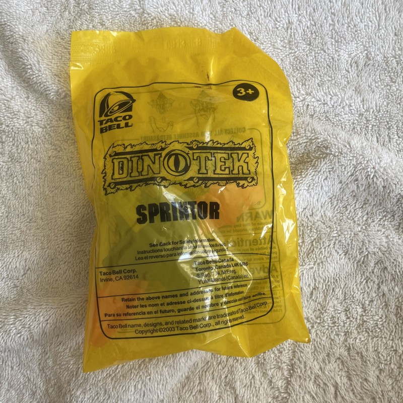 Dinotek Sprintor Taco Bell Toy Sealed 2003 New In Package