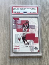 1997 Upper Deck High Dimensions Michael Jordan #HD23 PSA 10 Gem Mint Pop Only 32