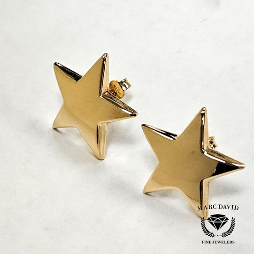 Le Gi 18kt Gold Dimensional Star Earrings