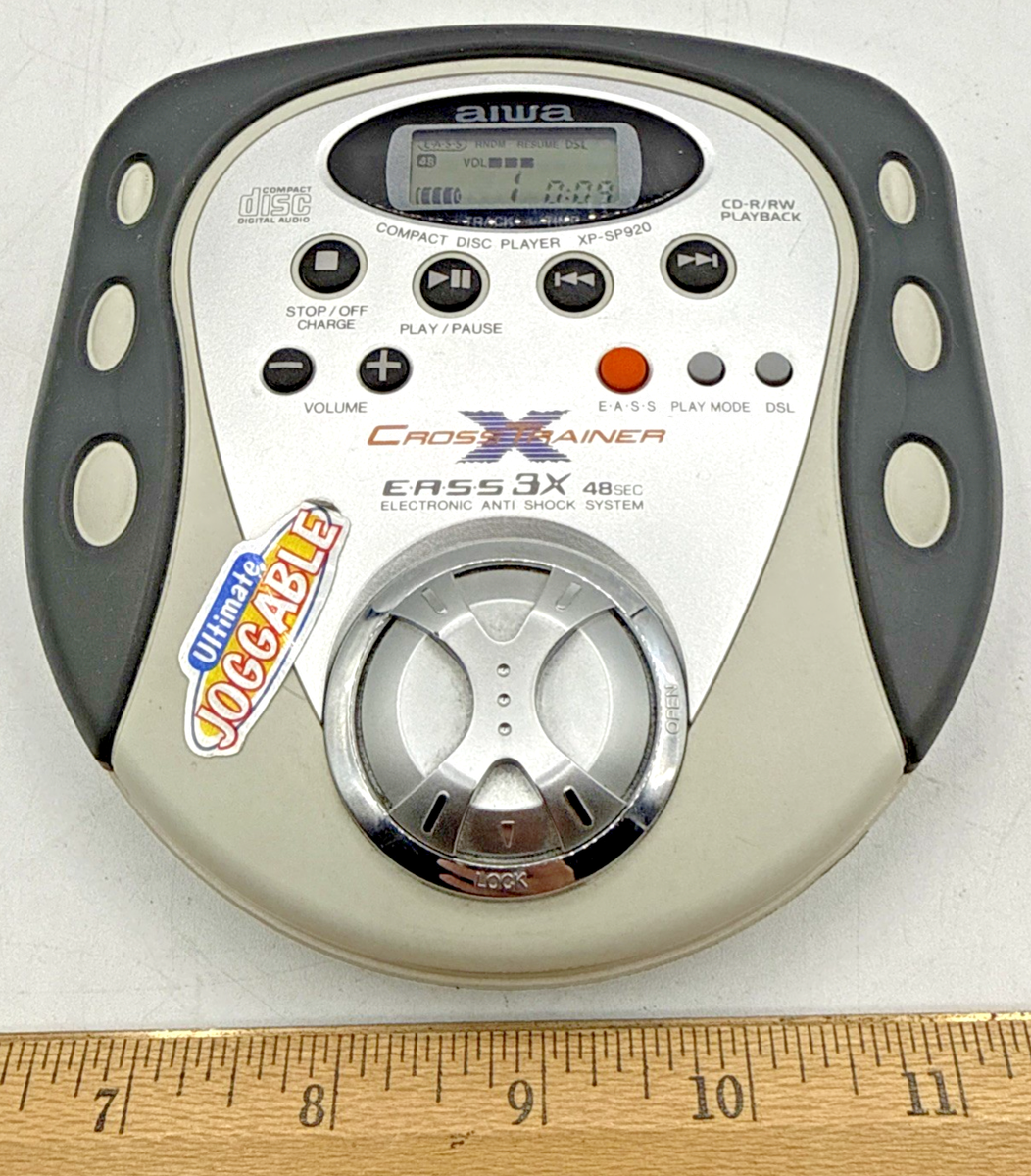 【CD39枚セット＋aiwa XP-20】メタル系CD &ポータブルプレーヤー AIWA XP-SP920 Portable CD Player Cross X Trainer CD-R/RW Playback