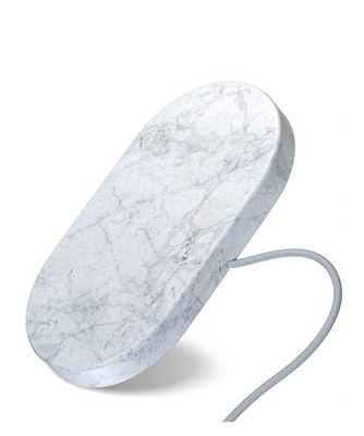 Einova Wireless Dual Charging Stone with 10W Fast Charging White Marble