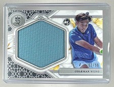 COLEMAN WONG 2024 Topps Royalty Tennis Rookie Jumbo Relic #'d /50 RC