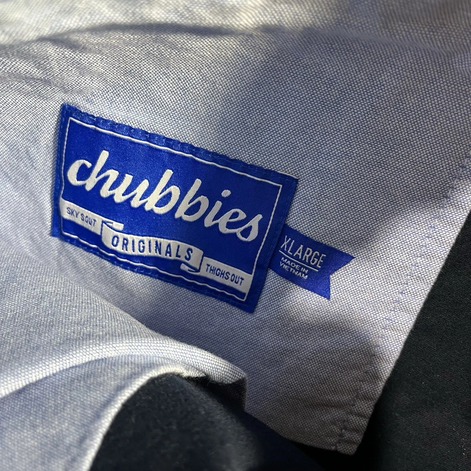 CHUBBIES SHORTS PARA HOMBRE XL AZUL 7” ENTREPIERNA ALGODÓN ELÁSTICO SPANDEX SE AJUSTA A LA CINTURA 32” Foto 3 de 4