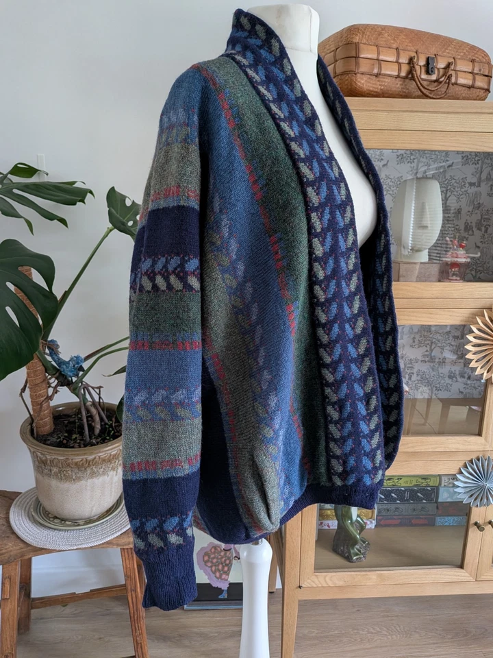 Bill Baber Shetland wool made in Scotland knitted jacket/cardigan lined Large - Image 2 of 4