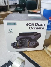 LAMTTO 360° Dash Camera 4CH 1080p FHD Driving Recorder with IR Night Vision