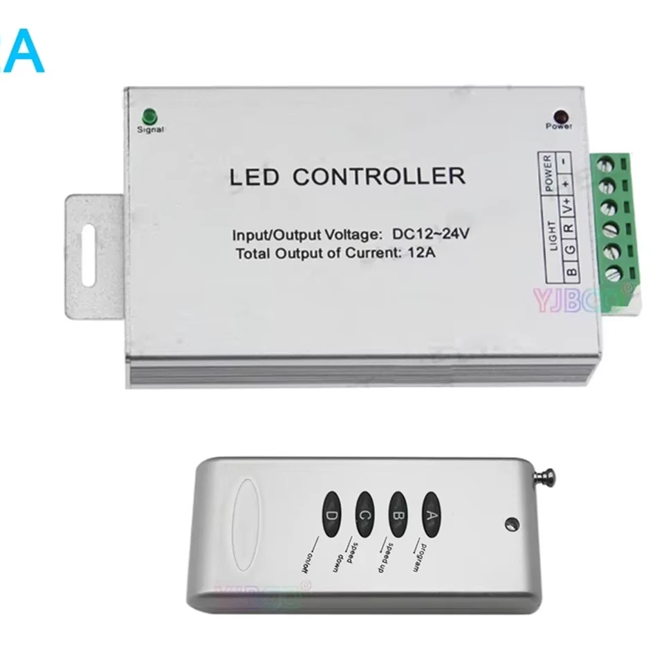 DC 12V-24V 12A Module Dimmer RPG LED Controller With 4 Key RF Wireless Remote - Image 2 of 4