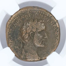 Antoninus Pius AE25 Roman Provincial Antioch Bronze Coin 138-161 AD NGC VF