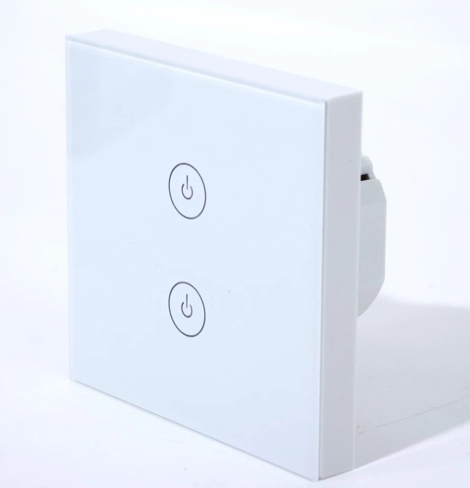 WiFi Wandschalter Touch Lichtschalter Glas Smart Home Alexa Google Apple Hama (A