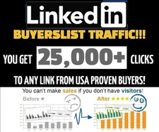 LINKEDIN Website Traffic 25,000+ Targeted Webpage Traffic From USA BUYERS!