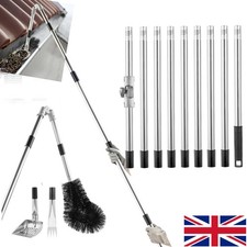 Large Telescopic Extendable Gutter Cleaner Pole Pipe Water Drain Roof Hose 4m