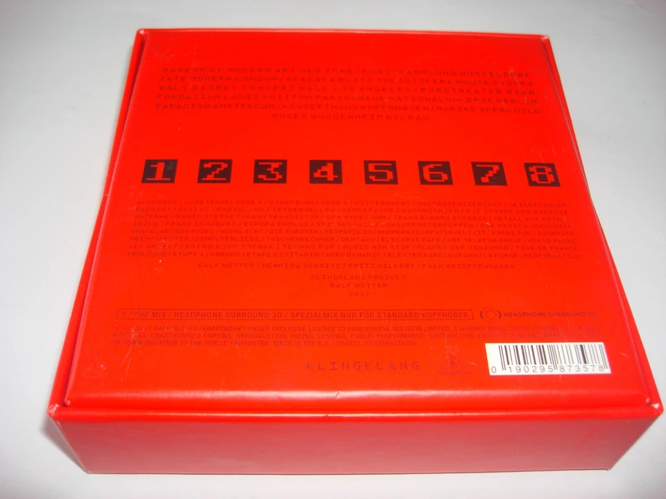 8tlg. CD BOX SET 3-D 3D Der Katalog KRAFTWERK deutsche Version P+C 2017 (8CDs) - Bild 3 von 3
