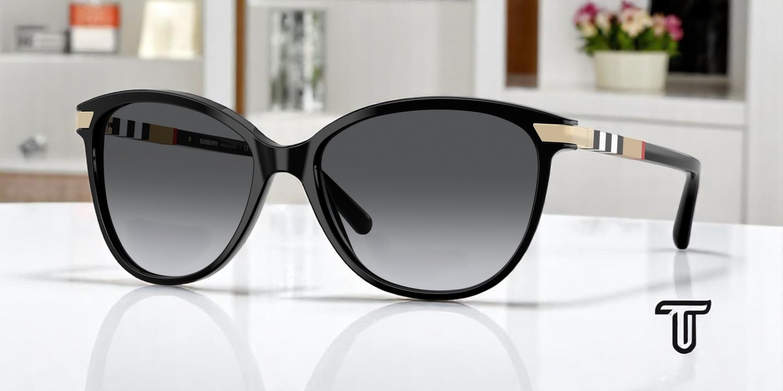 BURBERRY BE4216 3001T3 Black Polarized Grey Gradient 57 mm Women's Sunglasses