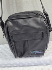 Vintage Three Pocket Camera Case With Strap and Belt Loop Black Storage Concepts