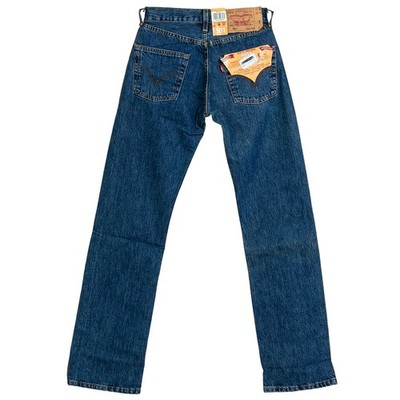 Levi's Jeans Hose Dunkelblau Straight Leg 501 Herren W26 L32 Levis Jeanshose
