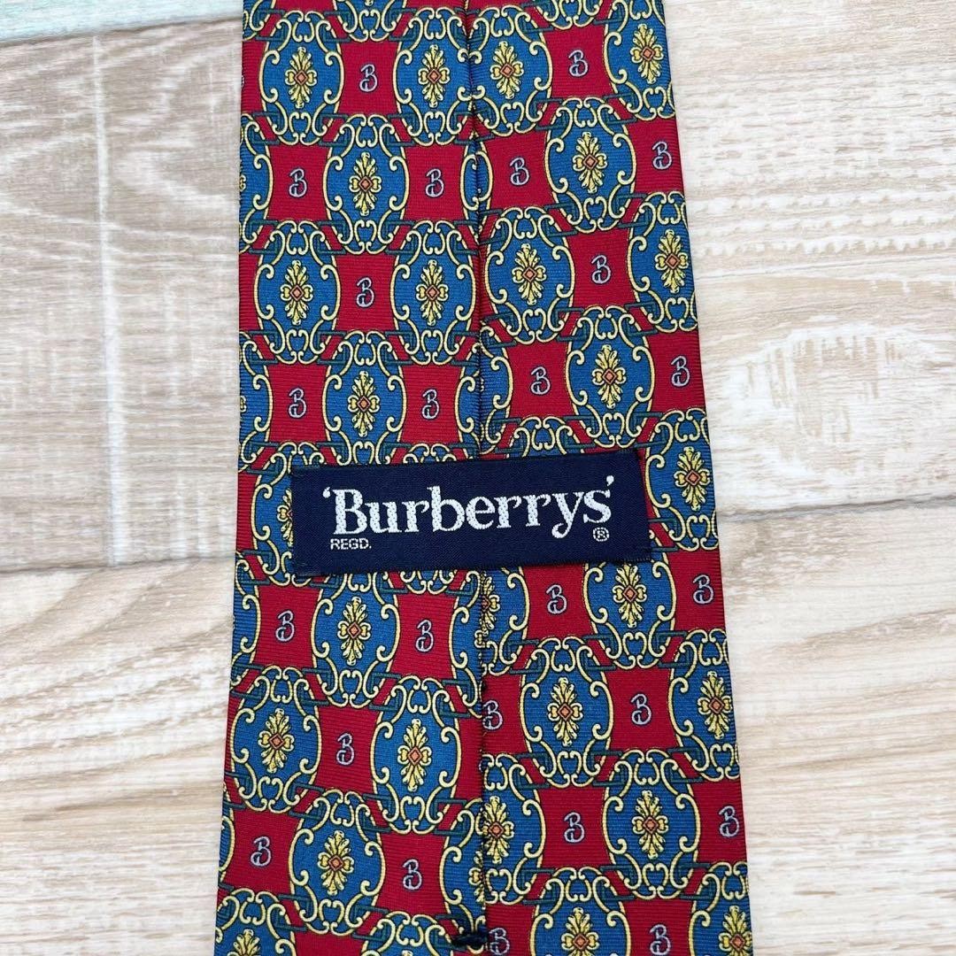 Burberry Patterned Red Tie, Silk - image 6