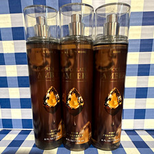 Lot 3 Bath Body Works Chocolate Amber Fine Fragrance Mist Unisex 8 fl oz