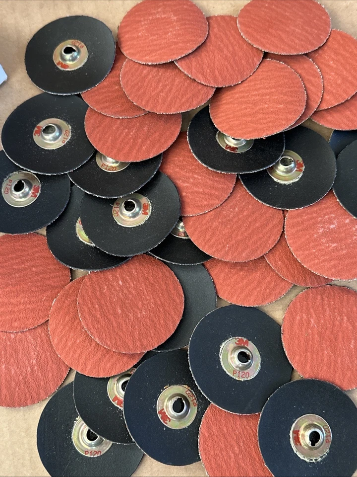 3M 2" 777P REGALITE POLYCUT EX ROLOC TSM DISCS P120YF  (BOX OF 40) - Image 2 of 4