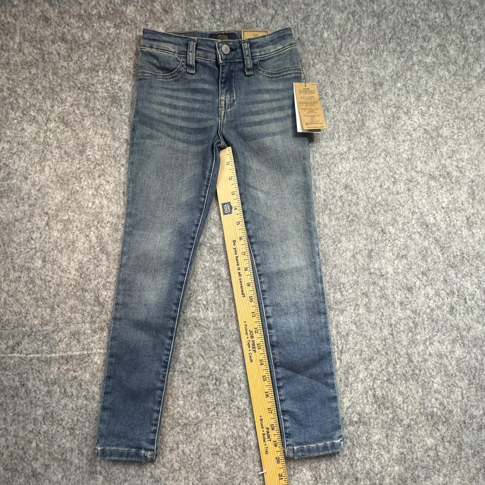 Polo Ralph Lauren Jeans Girls 6 Blue Skinny Aubrey Legging Super Stretch Denim thumbnail 5