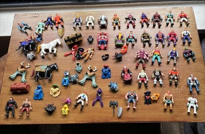 Imaginext Figure and Accessory Lot of 63 Ninja Knights Wizard Horse Firefighter