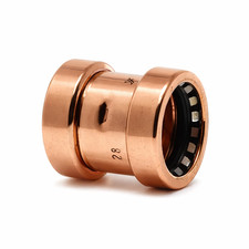 Pegler Yorkshire 10 - 28mm Straight Coupling Tectite Sprint TT1  Push Fit Copper