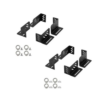 Slotted Roof Rack Mounting Kit with Tie-Down Hardware for Travel
