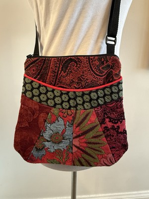 Mary Lynn O'Shea Patchwork Tapestry  Alyssa Bag Handmade in Vermont