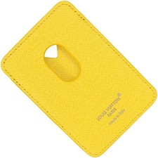 Louis Vuitton Porte Cart Magnet Monogram Yellow Card Case Pass Magsafe