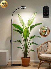 Full Spectrum LED Timer Grow Light with Stand Adjustable Height and Angle