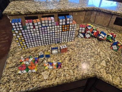 rubiks cube lot 43 different twisty puzzle or brain teasers