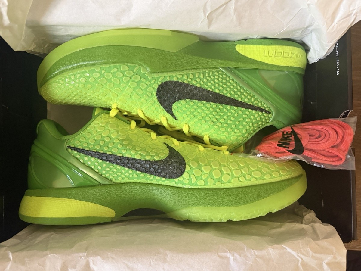 Size 17 - Nike Zoom Kobe 6 Protro Low Grinch for sale online | eBay
