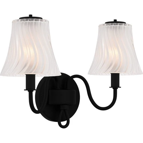 Matte Black  Bathroom Vanity Light from the McKinney Collection - Picture 3 of 5