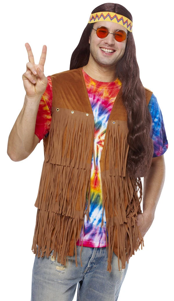 Hippie costume best sale vest