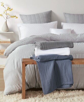 Clean Spaces Gauze 100% Cotton Lightweight Blanket in Full/Queen, King