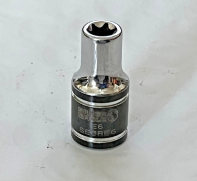 MATCO TOOLS SILVER EAGLE SEBRE6, 1/4'' DR, E-6 INVERTED/RECESSED TORX SOCKET # 4