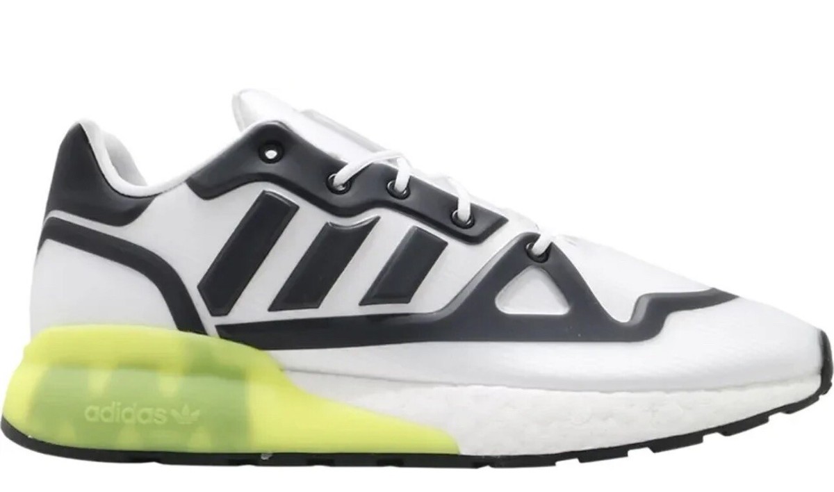 ブーストエネルギー Adidas ZX 2K Boost Futureshell G55509 White Acid Yellow