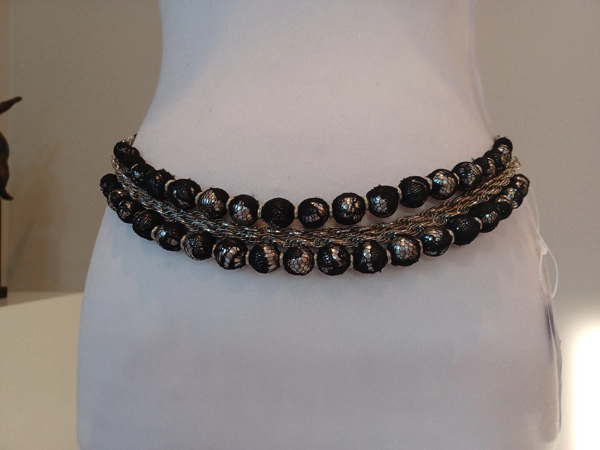 White House Black Market Ball Chain Trimmed Belt S NWT White House Black Market Belts On Sale Up To 90% Off Retail  main image 2