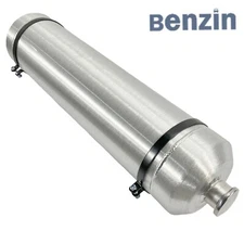 Universal 7 Gallons 8x33 1/4 NPT Aluminum Spun Vertical Round Gas Tank Fuel Tank