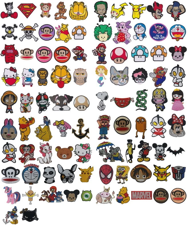 Iron on Patch Rock Music Band Car Motoecycle Cartoon Sport Logo Random Wholesale - Image 4 of 4